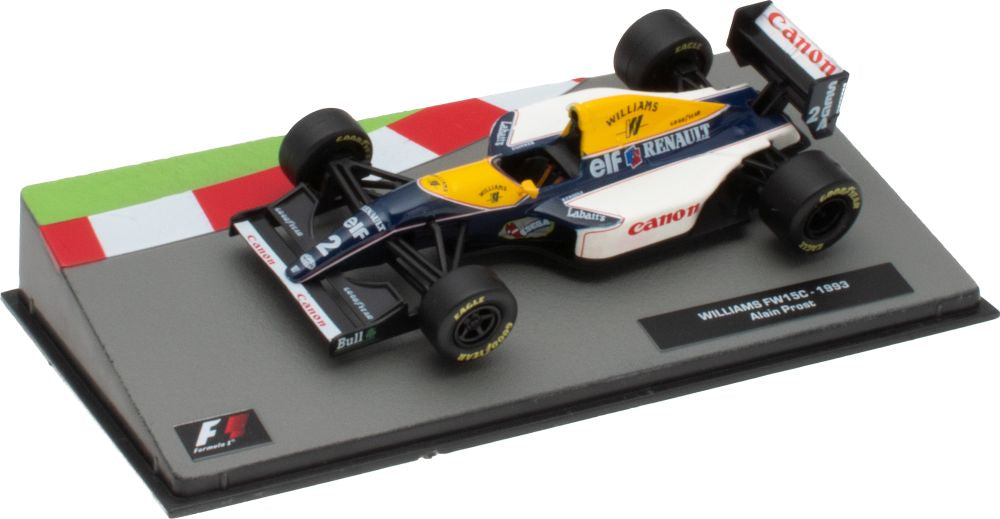 Williams FW15C - 1993 Alain Prost F1 Collection - Cased 1:43 – diecast model