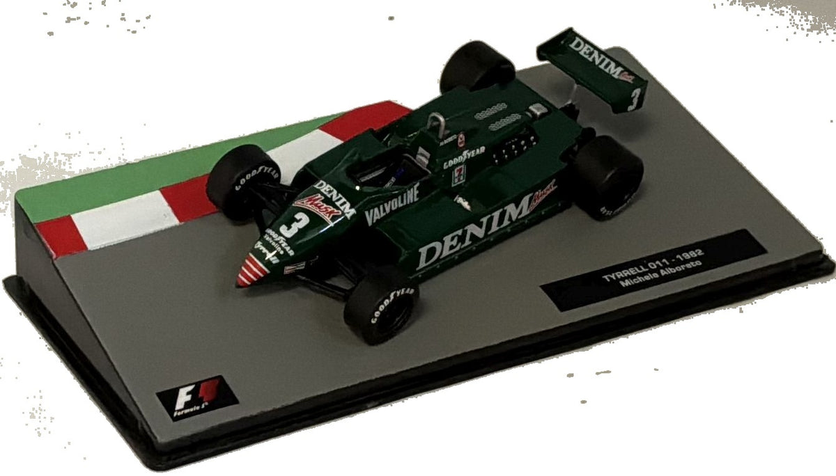Tyrrell 011 - 1982 Michele Alboreto Green F1 Collection - Cased 1:43 – diecast model