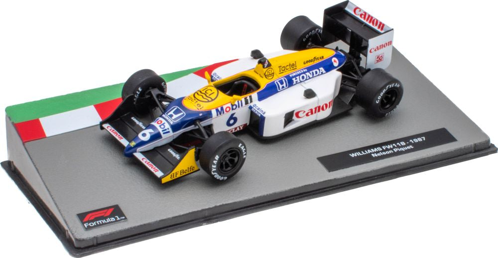 Williams FW11B - 1987 Nelson Piquet F1 Collection - Cased 1:43 – diecast model
