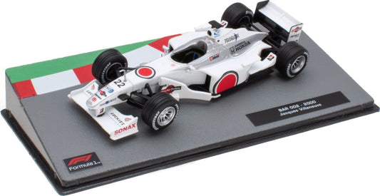 Bar 002 - 2000 Jacques Villeneuve F1 Collection - Cased 1:43 – diecast model