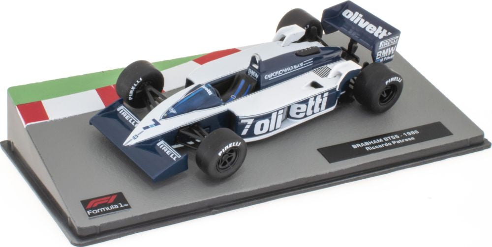 Brabham BT55 - 1986 Riccardo Patrese F1 Collection - Cased 1:43 – diecast model