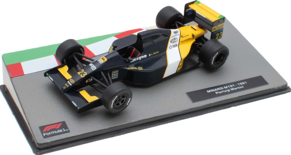 Minardi M191- 1991 Pierluigi Martini F1 Collection - Cased 1:43 – diecast model
