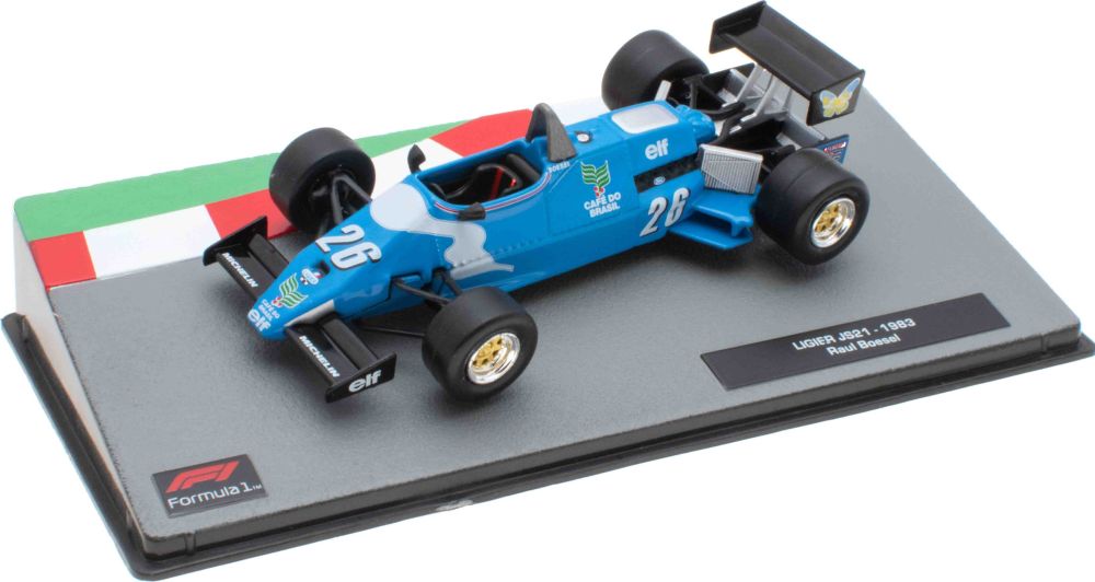 Ligier JS21 - 1983 Raul Boesel F1 Collection - Cased 1:43 – diecast model