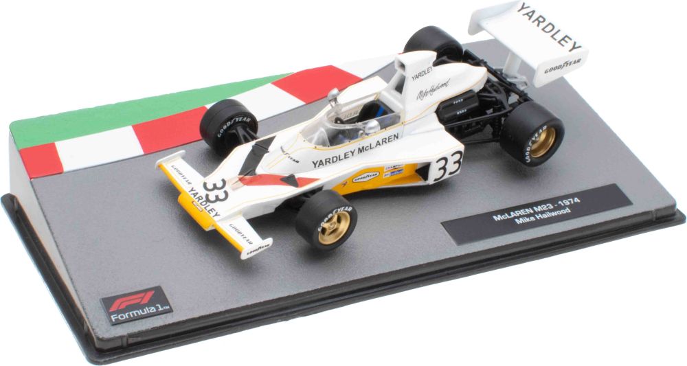 McLaren M23 - 1974 Mike Hailwood F1 Collection - Cased 1:43 – diecast model