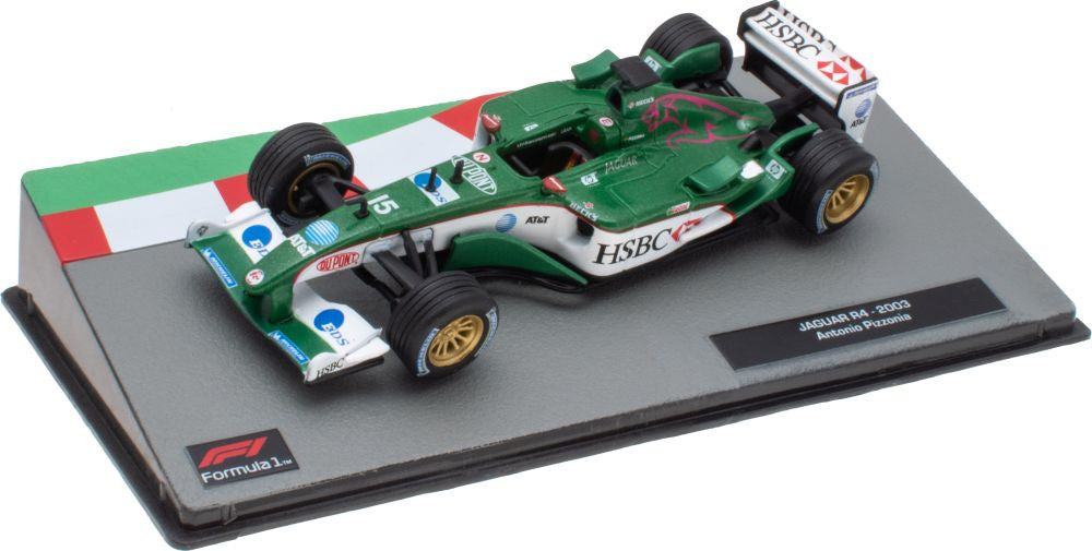 Jaguar R4 - 2003 Antonio Pizzonia F1 Collection - Cased 1:43 – diecast model