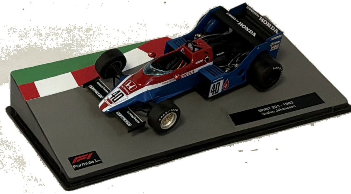 Spirit 201 Honda - 1983 Stefan Johansson F1 Collection - Cased 1:43 – diecast model