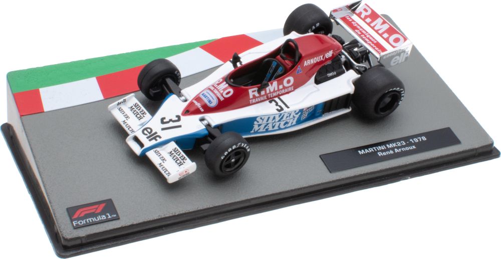 Martini MK23 - 1978 Rene Arnoux F1 Collection - Cased 1:43 – diecast model