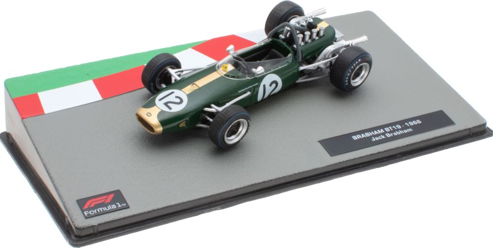 Brabham BT19 - 1966 Jack Brabham F1 Collection - Cased 1:43 – diecast model