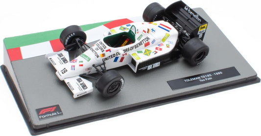 Toleman TG185 - 1985 Teo Fabi F1 Collection - Cased 1:43 – diecast model
