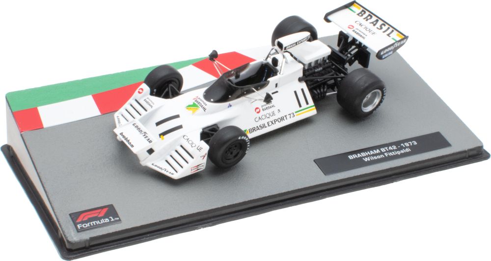 Brabham BT42 - 1973 Wilson Fittipaldi F1 Collection - Cased 1:43 – diecast model