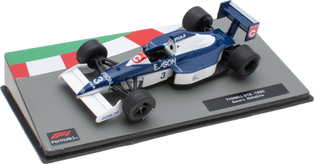 Tyrrell 018 - 1990 Satoru Nakajima F1 Collection - Cased 1:43 – diecast model