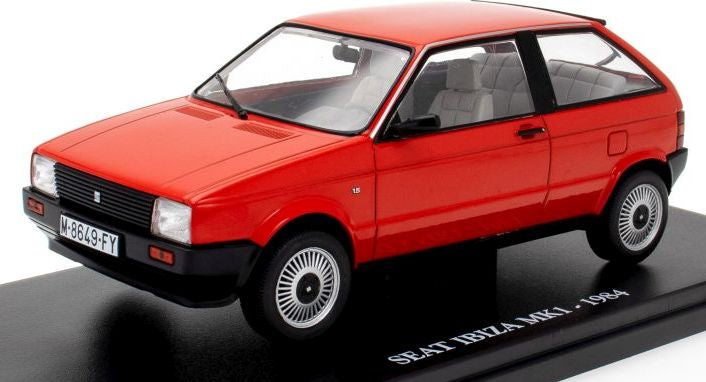 Seat Ibiza MK1 1984 Red 1:24 European Vintage Cars - Cased 1:24 – diecast model