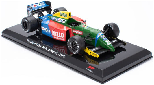 Benetton B190 - Nelson Piquet - 1990 Cased - 1:24th Scale F1 Collection 1:24 – diecast model