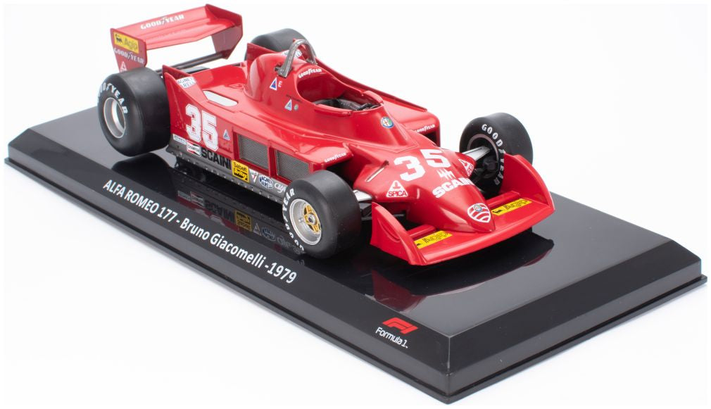Alfa Romeo 177 - Bruno Giacomelli - 1979 Cased - 1:24th Scale F1 Collection 1:24 – diecast model