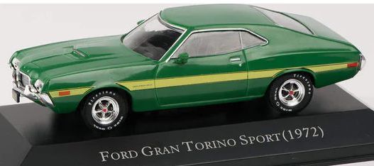Available To Order – Ford Gran Torino Sport (1972) - Green - American Car Collection 1:43 (MAG PP09)
