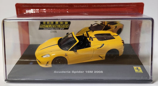 Available To Order – Ferrari Scuderia Spider 16M 2008 - Yellow Ferrari Collection - cases 1:43 (MAG PQ04)