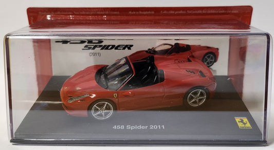 Ferrari 458 Spider 2011 - Red Ferrari Collection - cases 1:43 – diecast model