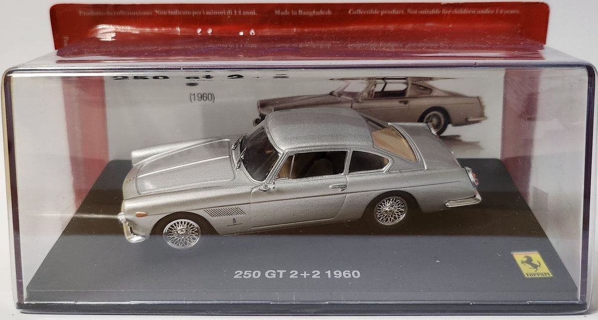 Ferrari 250 GT 2+2 1960 - Silver Ferrari Collection - cases 1:43 – diecast model