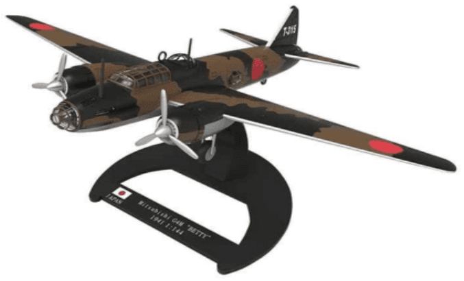 Mitsubishi G4M "BETTY" (1941) Aviation of WW2 1:144 – diecast model