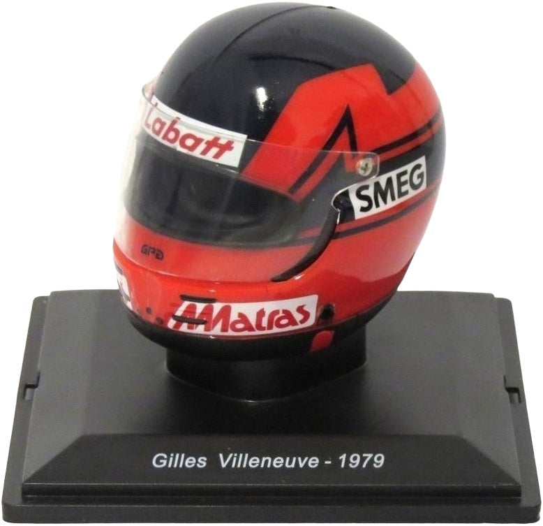 Gilles Villeneuve - 1979 Ferrari F1 Helmet Collection 1:5 - Cased 1:5 – diecast model