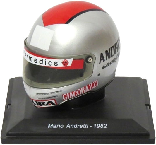 Mario Andretti 1982 Ferrari F1 Helmet Collection 1:5 - Cased 1:5 – diecast model