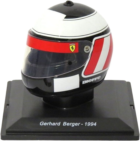 Available To Order – Gerhard Berger - 1994 Ferrari F1 Helmet Collection 1:5 - Cased 1:5 (MAG PV17)