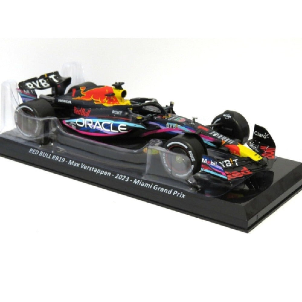 Available to Order – Red Bull Rb19 Max Verstappen 2023 - Miami Grand Prix F1 - Blister Packaging 1:24 Model (MAGMX099)