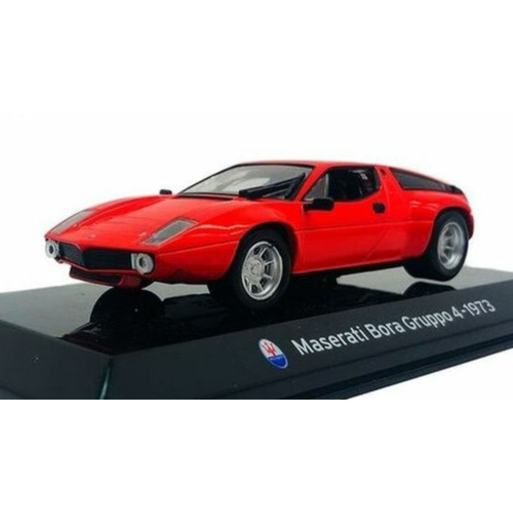 MAGPFG2 - 1:43 Maserati Bora Gruppo 4-1973 Red Cased - Supercar Collection BASEMENT Model