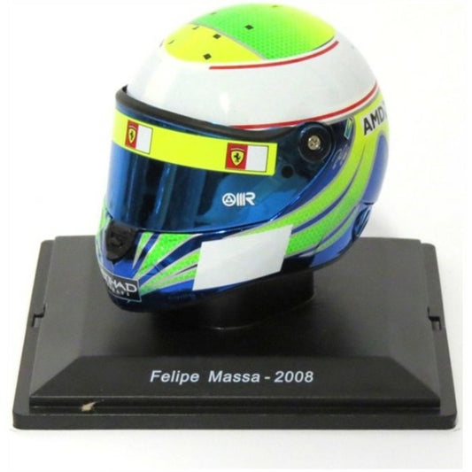 Available To Order – MAGPV12 - 1:5 FELIPE MASSA 2008 FERRARI F1 HELMET COLLECTION BASEMENT Model (MAGPV12)