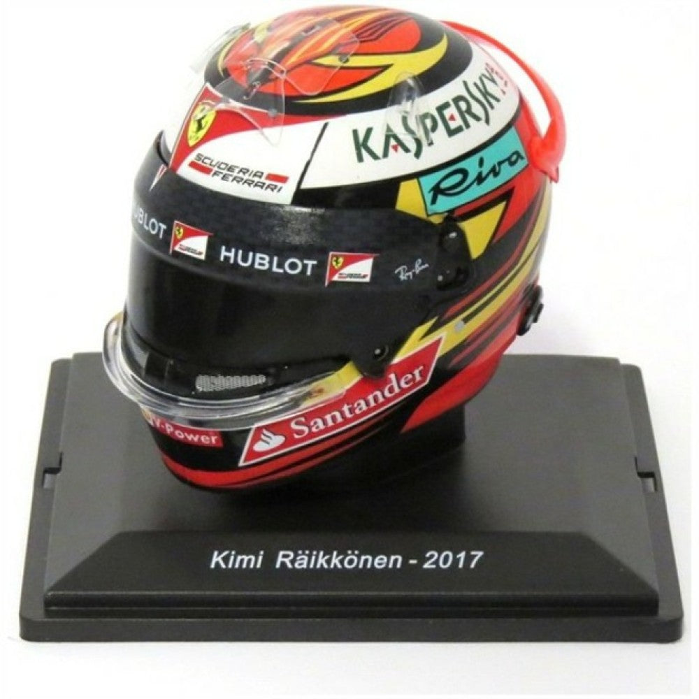 Available To Order – MAGPV93 - 1:5 KIMI RAIKKONEN - 2017 FERRARI F1 HELMET COLLECTION BASEMENT Model (MAGPV93)