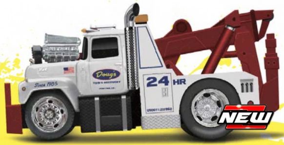 Available to Order – Mack R685ST Tow Truck 1980 White "Doug's" 1:64 (MAI 11610-11614)