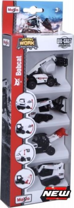 Available To Order – Bobcat 4 Pack Set Mini Work Machine (MAI 12435)