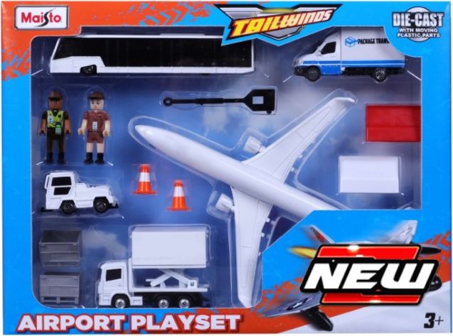Available To Order – Fresh Metal Tailwinds Airport Set B Maisto Model (MAI 12620B)