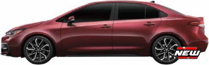 Available to Order – Toyota Corolla 2023 Red Metallic 3" (MAI 15044-TOYOTA01)