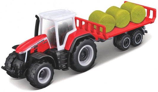 Available to Order – Massey Ferguson 8S.265 Tractor w/Baler Trailer Mini Work Machine (MAI 15590MB)