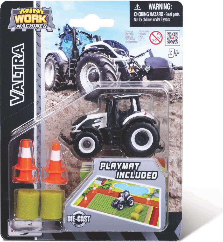 Available to Order – Valtra Q0305 Mini Work Machines Mini Farm Playset 3" (MAI 15592V)