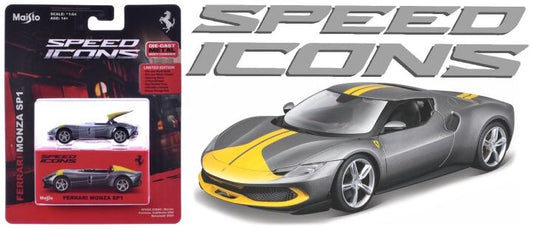 Available to Order – Ferrari 296 GTB Silver/Yellow 1:64 (MAI 15700-08)