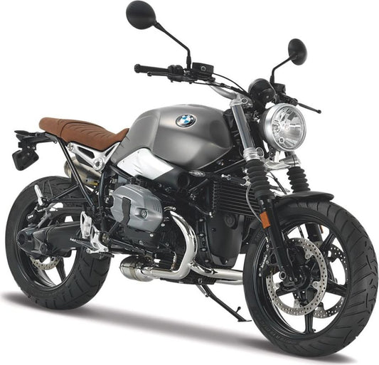 Bmw R Nine T Scrambler Grey 1:18 Maisto Model
