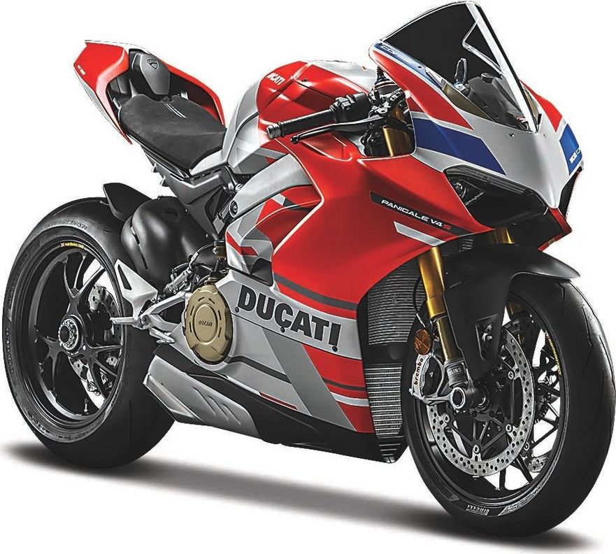Available To Order – Ducati Panigale V4 S Corse Red/White/Grey 1:18 Maisto Model (MAI 19132)