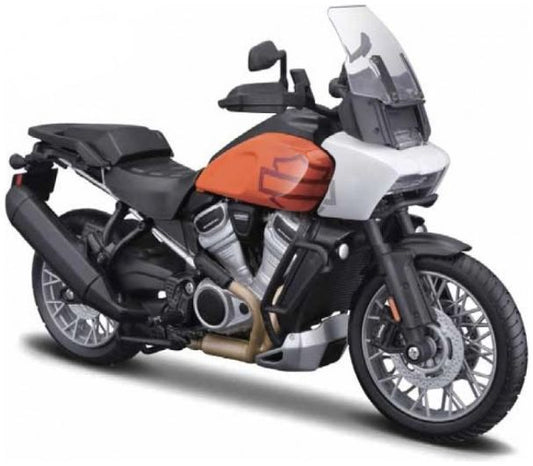 Available To Order – Harley Davidson 2021 Pan American white Orange (43) 1:18 Maisto Model (MAI 21907)