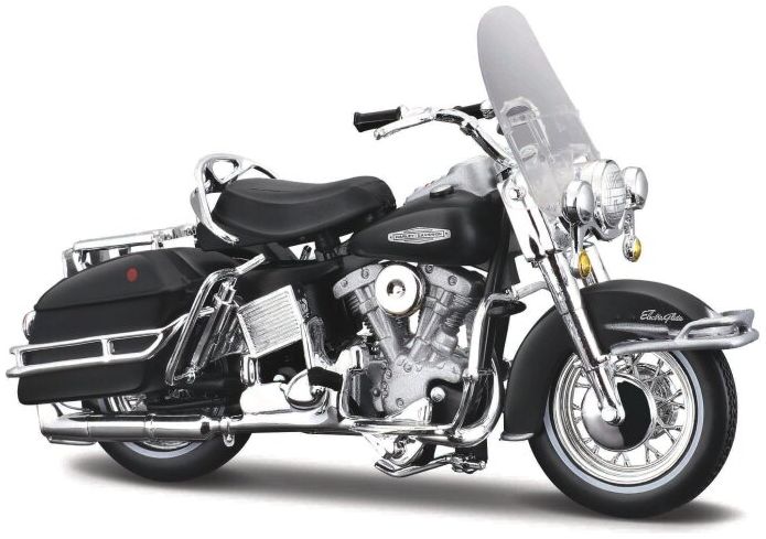 Available To Order – H-D FLH Electra Glide 1966 (41) Harley-Davidson - Matte Black 1:18 Maisto Model (MAI 21916)