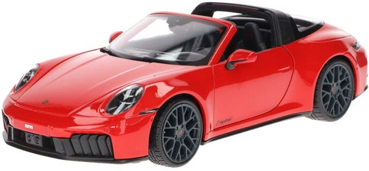 Porsche 911 (992.2) Targa 4 GTS 2025 Red 1:18 Maisto Model