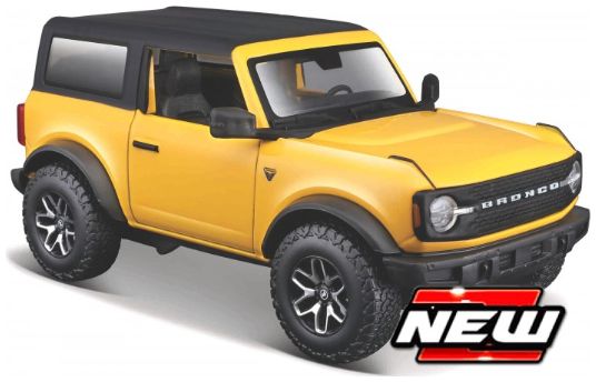 Ford Bronco Badlands 2021 Yellow/Black 1:24 Maisto Model