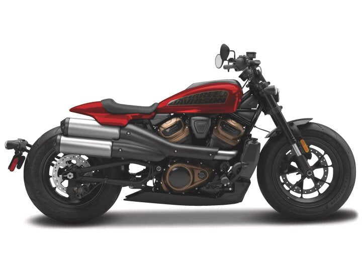 Harley Davidson Sporster S Candy Red/Black 2024 1:12 Maisto Model