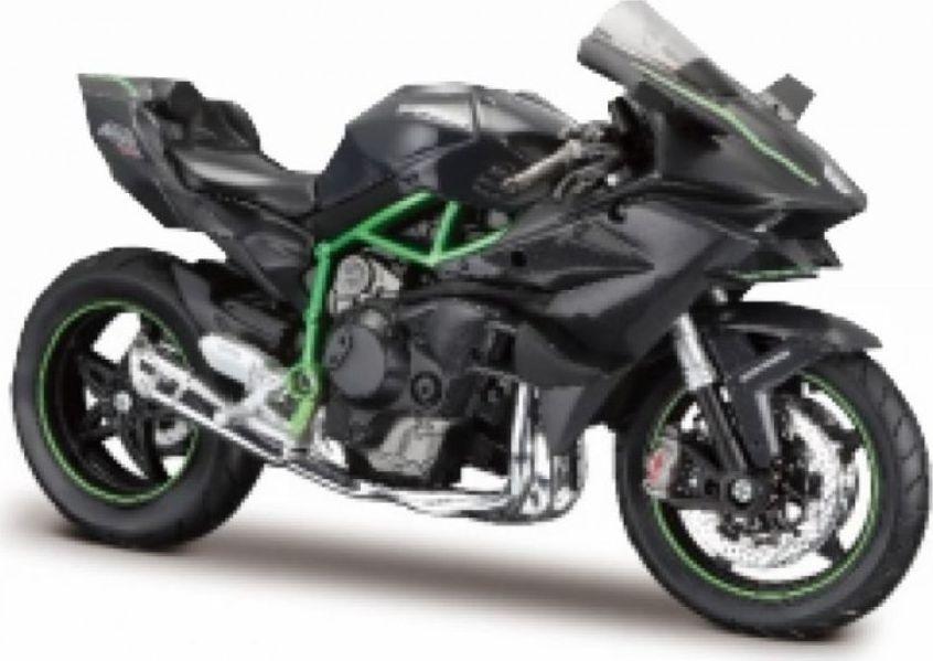 Available to Order – Kawasaki Ninja H2R 2020 Black/Green Kit 1:12 (MAI 39198)