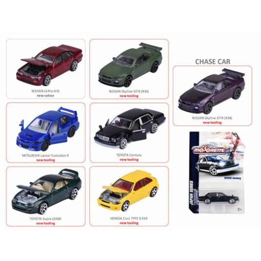 THIS ITEM IS AVAILABLE TO ORDER FROM OUR SUPPLIER - 1:64 MAJORETTE MAJ212051029Y06 JAPAN SERIES PREMIUM 6 ASSORTED
