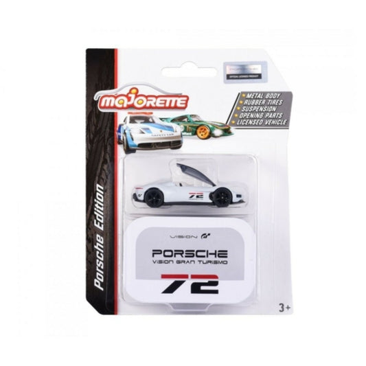 THIS ITEM IS AVAILABLE TO ORDER FROM OUR SUPPLIER - 1:64 MAJORETTE MAJ212053161C PORSCHE VISION GRAN TURISMO (WHITE) NO.72 WITH COLLECTORS TIN