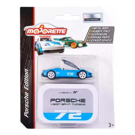 THIS ITEM IS AVAILABLE TO ORDER FROM OUR SUPPLIER - 1:64 MAJORETTE MAJ212053161D PORSCHE VISION GRAN TURISMO (BLUE) NO.72 WITH COLLECTORS TIN