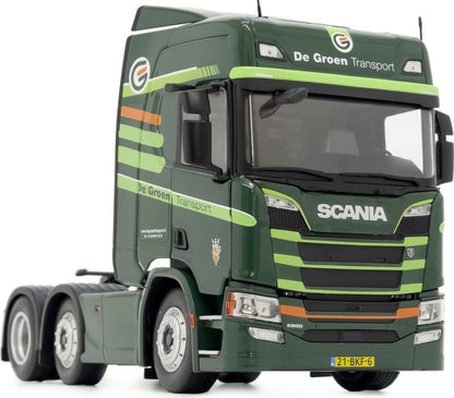 Available to Order – Scania R500 Series 6x2 Dark Green De Groen Transport 1:32 (MAR 2015-05-01)