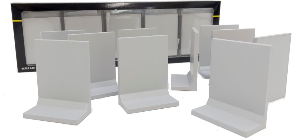 Available to Order – L-shaped Retaining Walls (Set of 10 pcs) 1:32 (MAR 2232)